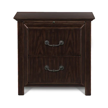 Transitional Drawer Nightstand with Touch Lighting